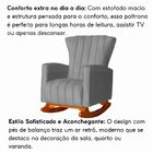 Poltrona De Amamentação Para Quarto Balanço Estofado Maressa