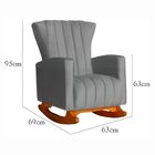 Poltrona De Amamentação Para Quarto Balanço Estofado Maressa