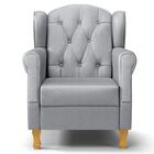 Poltrona De Amamentação Pés Madeira E Puff Lucy Z39  Sintétic