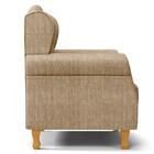 Poltrona De Amamentação Pés Madeira E Puff Lucy Z39 Linho Beg