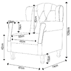 Poltrona De Amamentação Pés Madeira E Puff Lucy Z39 Linho Cin