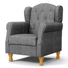 Poltrona De Amamentação Pés Madeira E Puff Lucy Z39 Linho Cin