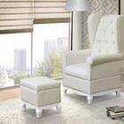 Poltrona De Amamentaçao Provençal Victoria Com Puff Ft Milani