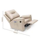 Poltrona De Amamentação Reclinável Automática Corino Palha Ar