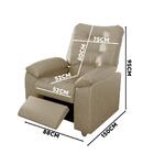 Poltrona De Amamentação Reclinável Corino Bege Orchid Shop Jm