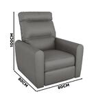 Poltrona De Amamentação Reclinável Corino Cinza Pancake Shop