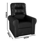 Poltrona De Amamentação Reclinável Corino Preto Cutlet Shop Jm