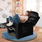 Poltrona De Amamentação Reclinável Corino Preto Roy Shop Jm