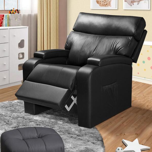 Poltrona De Amamentação Reclinável Corino Preto Victoria Shop