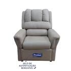 Poltrona De Amamentação Reclinável Sued Bege Yumi