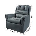 Poltrona De Amamentação Reclinável Sued Cinza Fendi Yumi