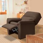 Poltrona De Amamentação Reclinável Suede Marrom Estônia Shop