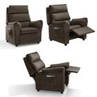 Poltrona De Amamentação Reclinável Suede Marrom Manu Shop Jm