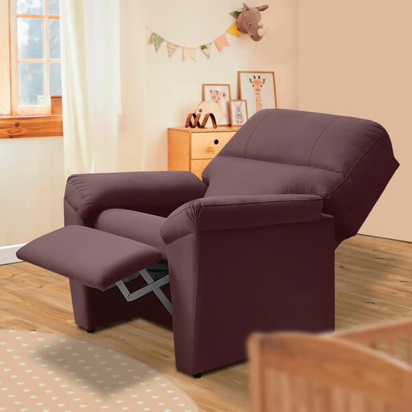 Poltrona De Amamentação Reclinável Suede Rosê Escuro Estônia