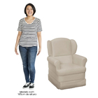 Poltrona De Amamentação Sabrina Fixa - Phoenix Baby - Bege