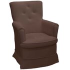 Poltrona De Amamentação Stella Veludo Capuccino - Casa Chick