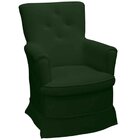 Poltrona De Amamentação Stella Veludo Verde - Casa Chick