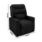 Poltrona De Amamentação Velveteen Preto Letônia Shop Jm