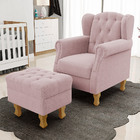 Poltrona De Amamentação Yara P02 Com Puff Paris Luis Xv L02 B