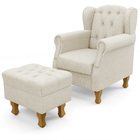 Poltrona De Amamentação Yara P02 Com Puff Paris Luis Xv L02 L