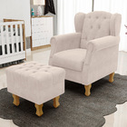 Poltrona De Amamentação Yara P02 Com Puff Paris Luis Xv L02 S