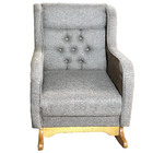 Poltrona De Amamentar E Balanço Lisa Bege Claro