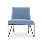 Poltrona De Aproximação Íris  Azul Claro