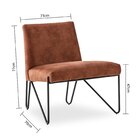 Poltrona De Aproximação Íris  Terracota