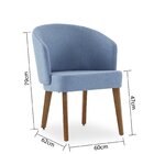 Poltrona De Aproximação Luanda  Azul Claro