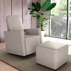 Poltrona De Balanço 66cm Com Puff Multimóveis Cr45268