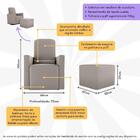 Poltrona De Balanço 66cm Com Puff Multimóveis Cr45268