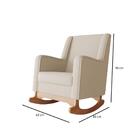 Poltrona De Balanco Amamentacao Aquila Linho Bege