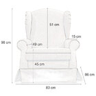 Poltrona De Balanço Berger Da Mamãe-armazem Da Mobilia - Azul