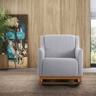 Poltrona De Balanço E Amamentação Mel/cinza