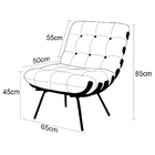 Poltrona De Couro Costela - Marrom - Mempra