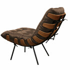 Poltrona De Couro Costela - Marrom - Mempra