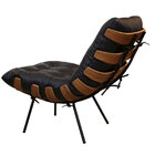 Poltrona De Couro Costela - Preto Pigmentado - Mempra