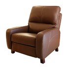 Poltrona De Couro Reclinável Paxton M06 Cor Café 490 - Amaren