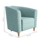 Poltrona De Descanço Pietra Boucle Azul