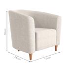 Poltrona De Descanço Pietra Boucle Bege