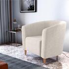 Poltrona De Descanço Pietra Boucle Bege