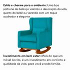 Poltrona De Descanso Com Balanço E Amamentar Melissa Suede  S