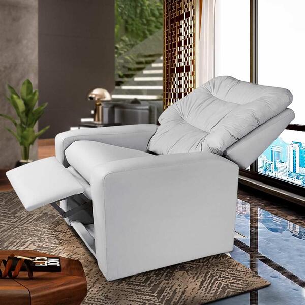 Poltrona De Descanso Corino Branco Haiti Shop Jm