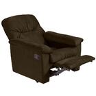 Poltrona De Descanso Do Papai Reclinável Em Veludo Marrom Cho