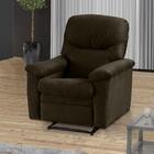 Poltrona De Descanso Do Papai Reclinável Em Veludo Marrom Cho