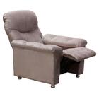 Poltrona De Descanso Do Papai Reclinável Em Veludo Marrom Cla