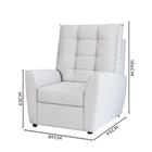 Poltrona De Descanso Reclinável Branco Corino Zane Shop Jm