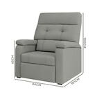 Poltrona De Descanso Reclinável Camurça Veludo Merak Shop Jm