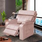 Poltrona De Descanso Reclinável Suede Rose Rocco Shop Jm