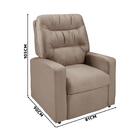 Poltrona De Descanso Velveteen Bege Escuro Haiti Shop Jm